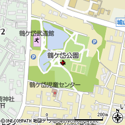 鶴ケ岱公園周辺の地図
