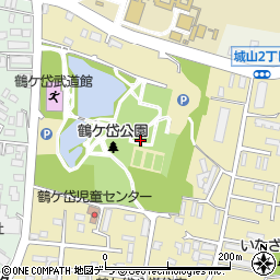 鶴ケ岱公園トイレ２周辺の地図