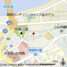 北海道釧路市幣舞町2-9周辺の地図