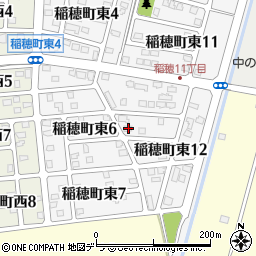 北海道北広島市稲穂町東12丁目3-1周辺の地図