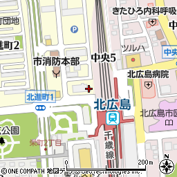 厚別警察署北広島駅前交番周辺の地図