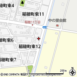 北海道北広島市稲穂町東12丁目5周辺の地図