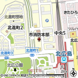 北広島市消防本部周辺の地図