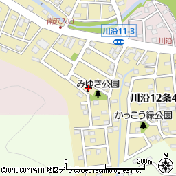 北海道札幌市南区川沿１２条5丁目周辺の地図