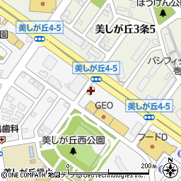 ファミリーマート札幌美しが丘店周辺の地図