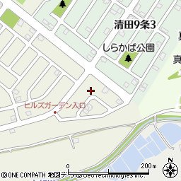 清田の丘公園周辺の地図