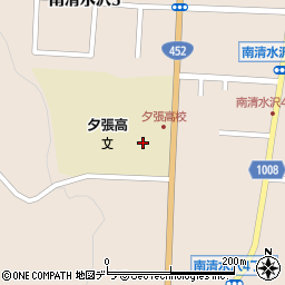 北海道夕張高等学校周辺の地図