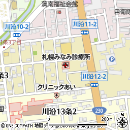 勤医協札幌みなみ診療所周辺の地図