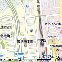 北広島市営西駐車場周辺の地図