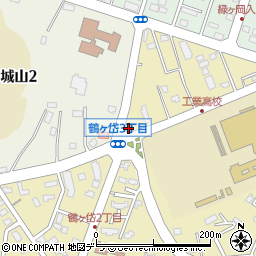 釧路鶴ケ岱郵便局周辺の地図