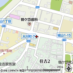 釧路信用金庫城山支店周辺の地図