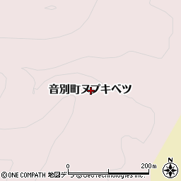 北海道釧路市音別町ヌプキベツ周辺の地図