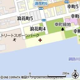 〒085-0021 北海道釧路市浪花町の地図