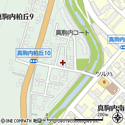 北海道札幌市南区真駒内柏丘10丁目周辺の地図