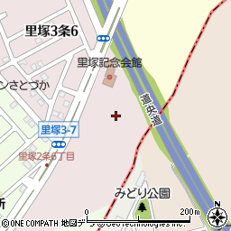 北海道札幌市清田区里塚３条7丁目周辺の地図