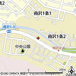 北海道札幌市南区南沢１条周辺の地図