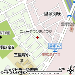 札幌市役所　子ども未来局子ども育成部三里塚小ミニ児童会館周辺の地図