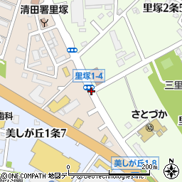 里塚１‐４周辺の地図