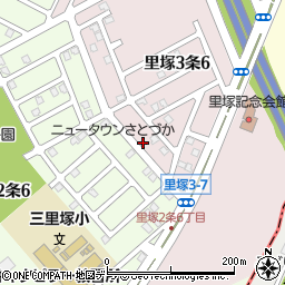 北海道札幌市清田区里塚３条6丁目3周辺の地図