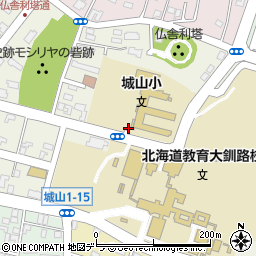 北海道釧路市城山周辺の地図