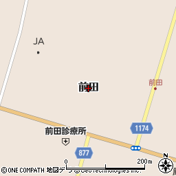 北海道共和町（岩内郡）前田周辺の地図