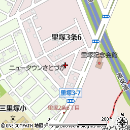 北海道札幌市清田区里塚３条6丁目6周辺の地図