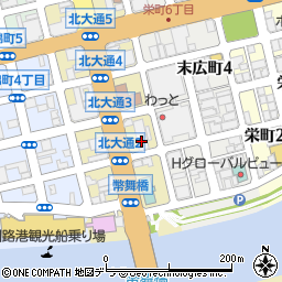 北海道釧路市北大通3丁目1周辺の地図