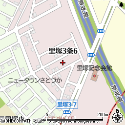 北海道札幌市清田区里塚３条6丁目7周辺の地図