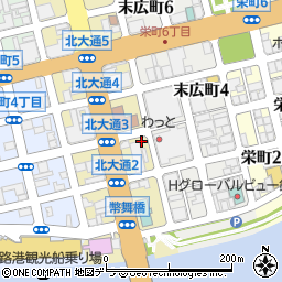 北海道釧路市北大通3丁目5-2周辺の地図