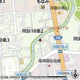 北海道札幌市南区川沿１０条周辺の地図