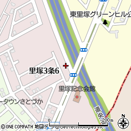 北海道札幌市清田区里塚３条6丁目12周辺の地図