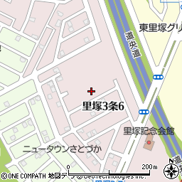 北海道札幌市清田区里塚３条6丁目周辺の地図