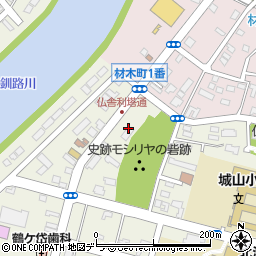 セブンイレブン釧路城山１丁目店周辺の地図