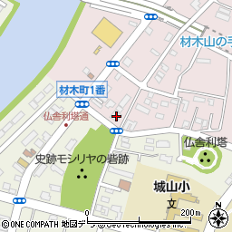 北海道釧路市材木町2-17周辺の地図