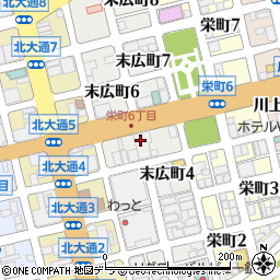 笑笑 釧路末広町店周辺の地図