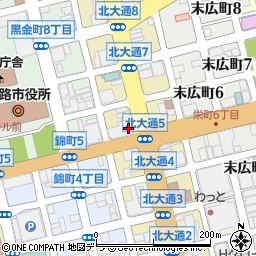 北洋銀行釧路中央支店 ＡＴＭ周辺の地図