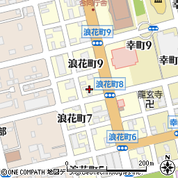 北海道釧路市浪花町8丁目周辺の地図
