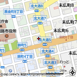 株式会社北洋銀行　釧路ローンプラザ周辺の地図