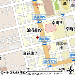北海道釧路市浪花町周辺の地図