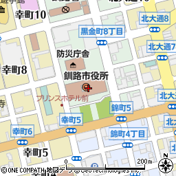 北海道釧路市周辺の地図