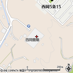 北海道札幌市豊平区西岡周辺の地図