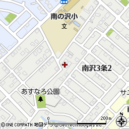 北海道札幌市南区南沢３条周辺の地図