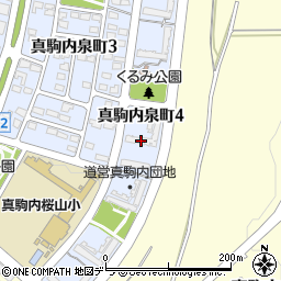道営真駒内団地Ｇ周辺の地図