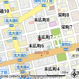 北海道釧路市末広町周辺の地図