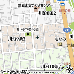 北海道札幌市南区川沿９条周辺の地図
