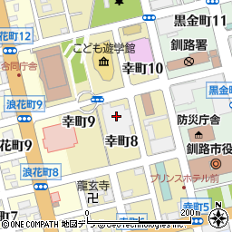 北海道釧路市幸町周辺の地図