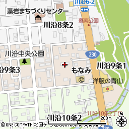 北海道札幌市南区川沿９条2丁目周辺の地図