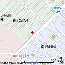 北海道札幌市南区南沢５条4丁目1-28周辺の地図