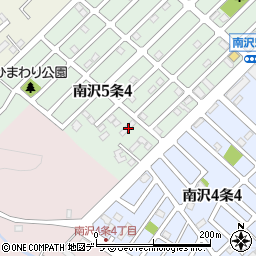 北海道札幌市南区南沢５条4丁目1-24周辺の地図
