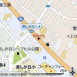里塚中央周辺の地図